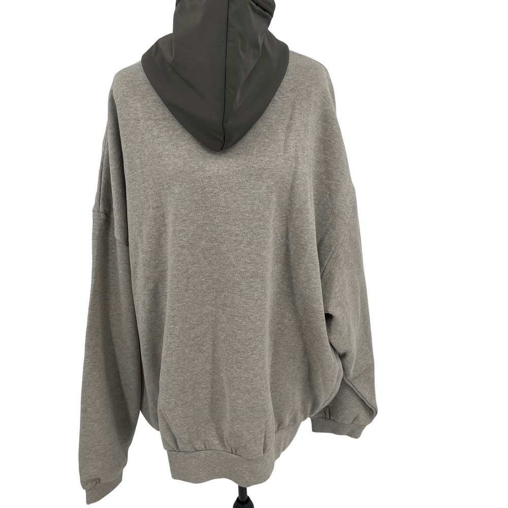 Fear of God Essentials Hoodie Mens XL Grey Contrast Hood Gorpcore Luxury NWT - Picture 6 of 16